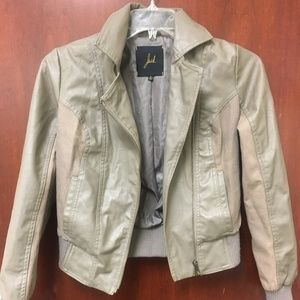Jack by BB Dakota Leather Bomber Jacket